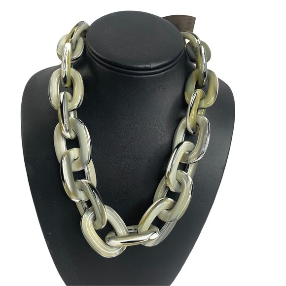 J. Crew Jewelry - J. Crew Link & Ribbon Statement Necklace